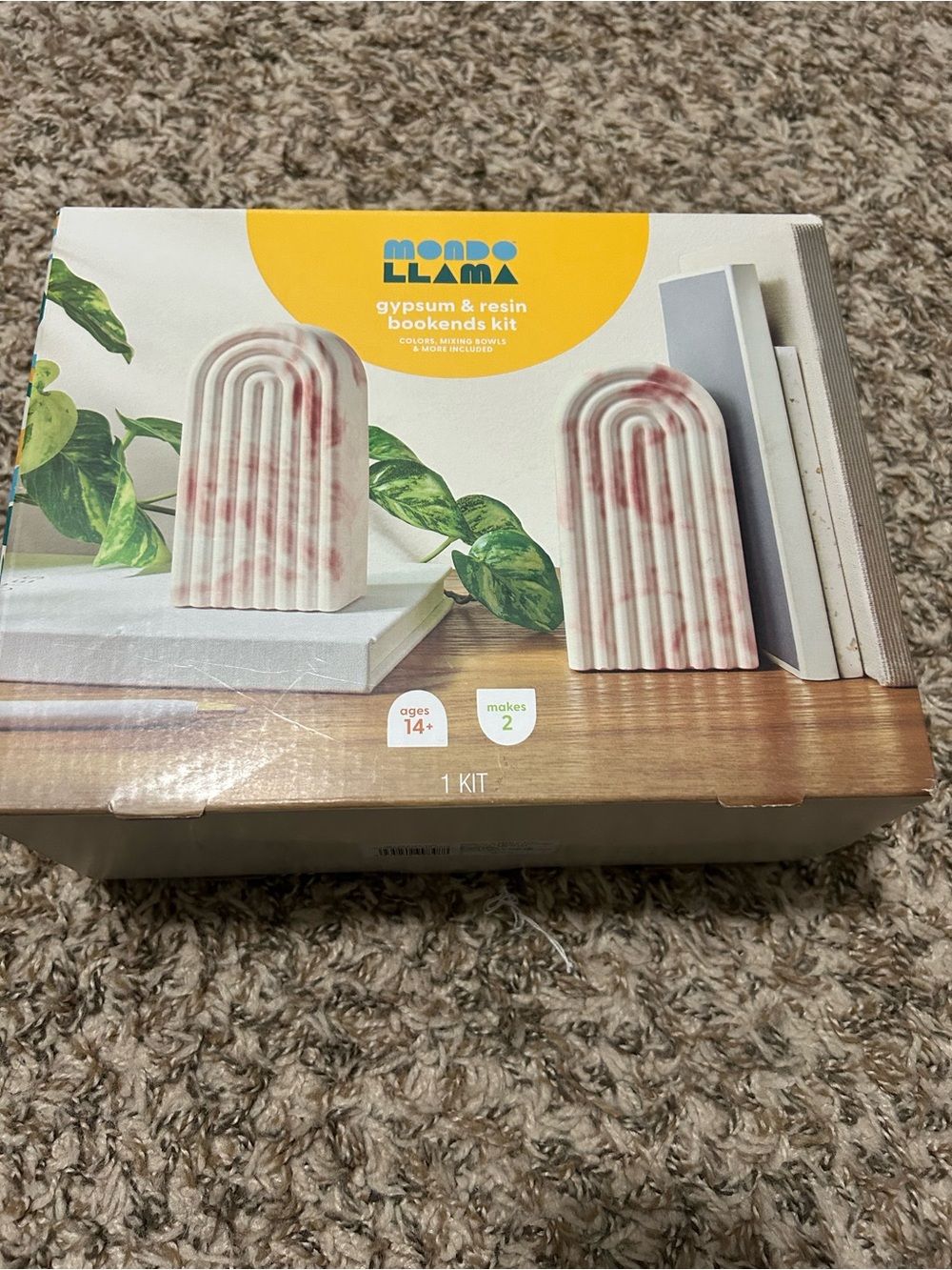 Mondo Llama Gypsum & Resin Bookends Kit